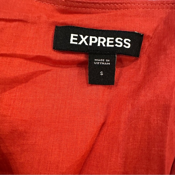 EXPRESS Ruffle Wrap Front Peplum Top Size Small S - Picture 12 of 12
